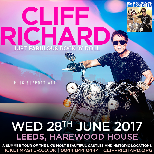 Visit Harewood to see Cliff Richard in concert