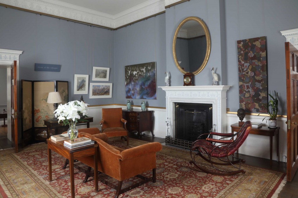 Lord Harewood's sitting room at Harewood House in Yorkshire