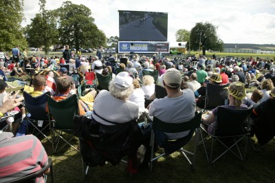 July 2014: Thousands of people gathered to watch Le Grand Depart in the grounds