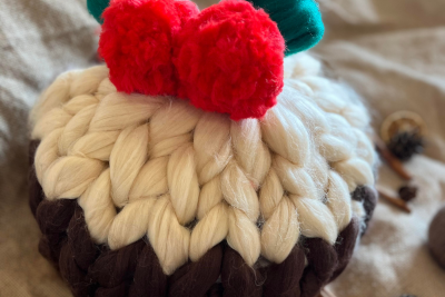 Chunky Knitted Christmas Pudding Workshop